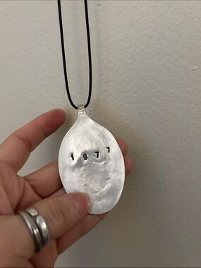 Necklace - Silver Plated Spoon Stamped 1977